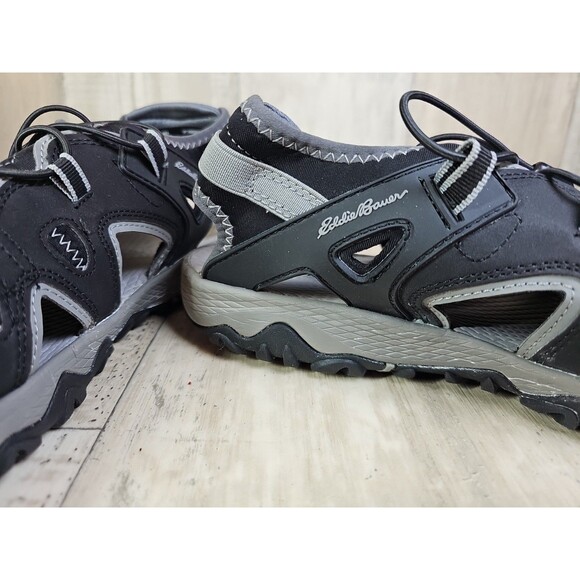 Eddie Bauer Men’s Rainier Hiking Sandals Black Closed Toe Water Shoes Size 13 - Picture 10 of 10